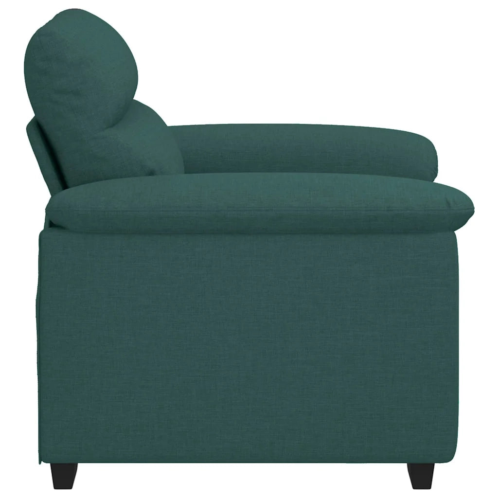 Divano Sedia-Poltrona Verde Scuro 100x81x84 cm in Tessuto
