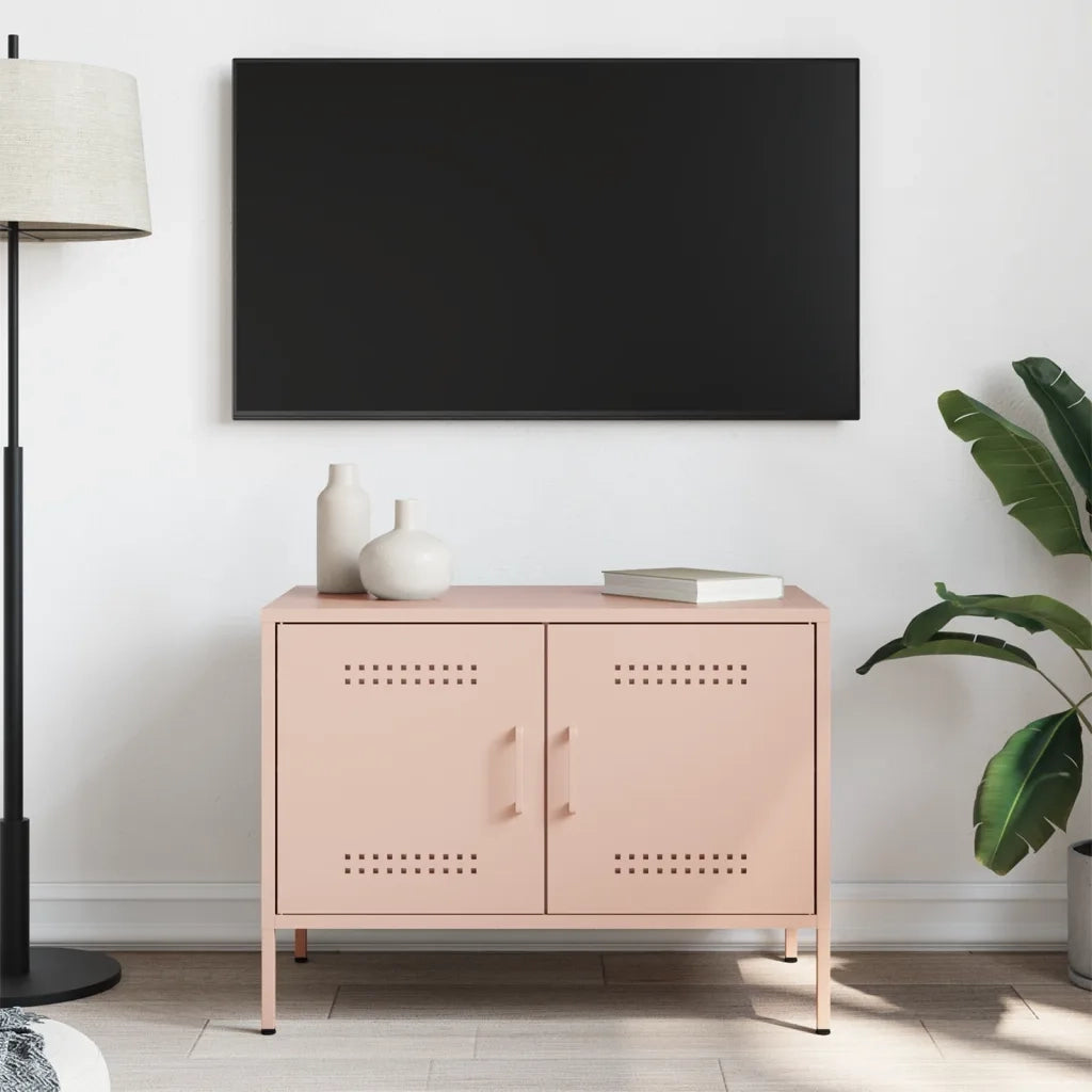 Mobile TV Rosa 68x39x50,5 cm in Acciaio 842936