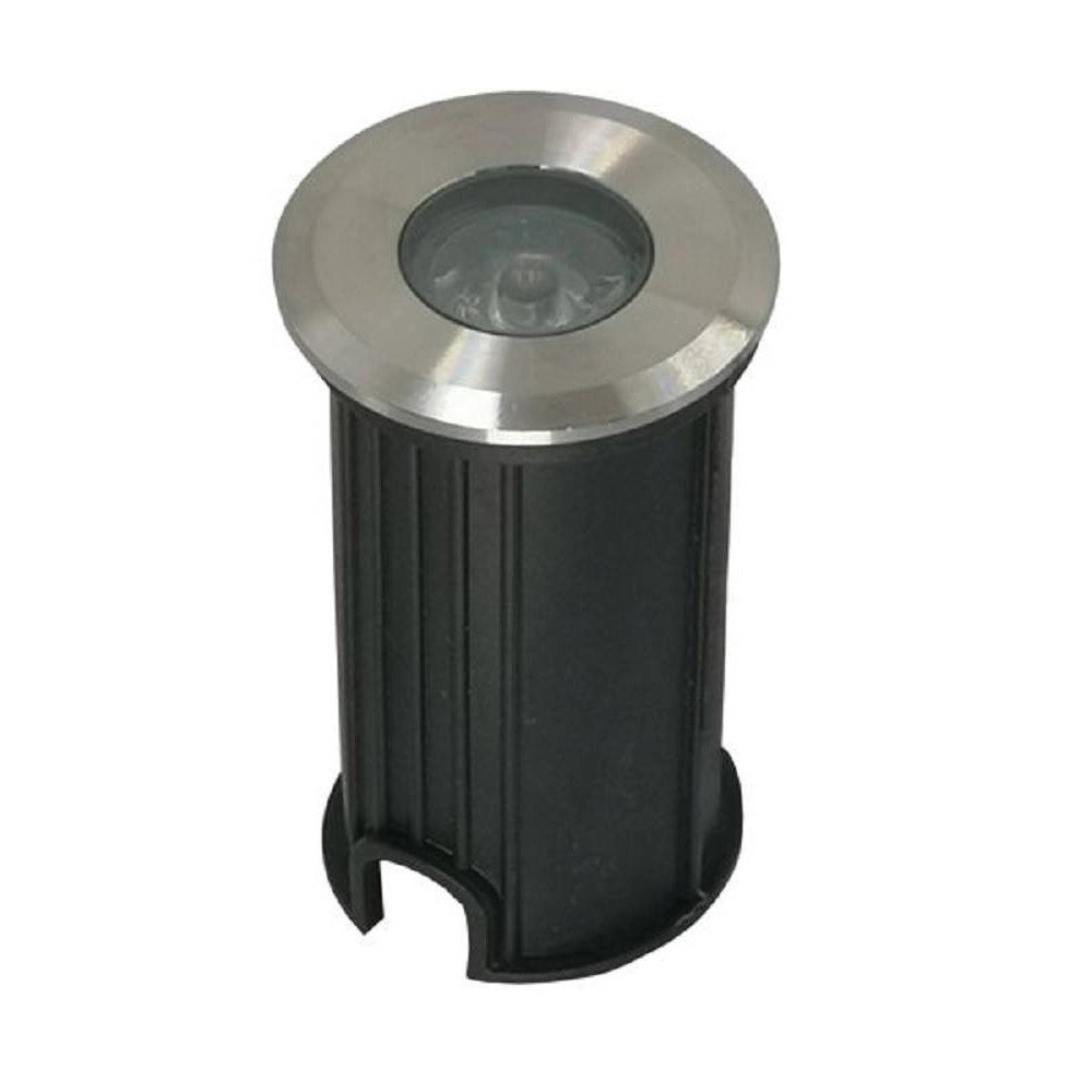Trade Shop - Faretto Incasso Segnapasso 12v 1 Watt Luce 6500k 3000k 4000k Verde Blu Ip68 Es41 -