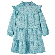 Abito da Bambina a Maniche Lunghe Blu 116cod mxl 93324