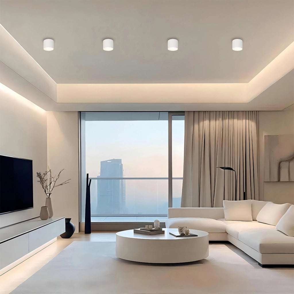 Spot soffitto tondo bianco 8,2cm GX53 7W Kendal LP