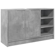 Mobile lavabo contemporaneo con vano contenitore 90 x 29 x 55 cm legno composito grigio cemento 02_0049544