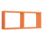 Mensola da Muro, Libreria Sospesa, Libreria da Parete, Scaffale da Parete, Arancione, 70x30 p15,5 cm - Morgana
