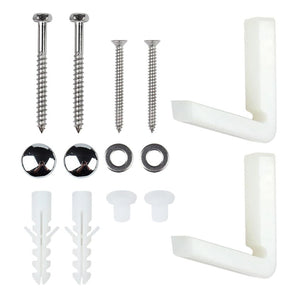 Kit completo di viti e staffe di fissaggio per sanitari a pavimento standard *** confezione 1