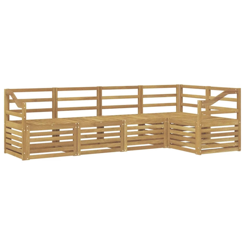 Set di divani da esterno 5 pcs Bianco 245 x 126,5 x 73 cm 3391849