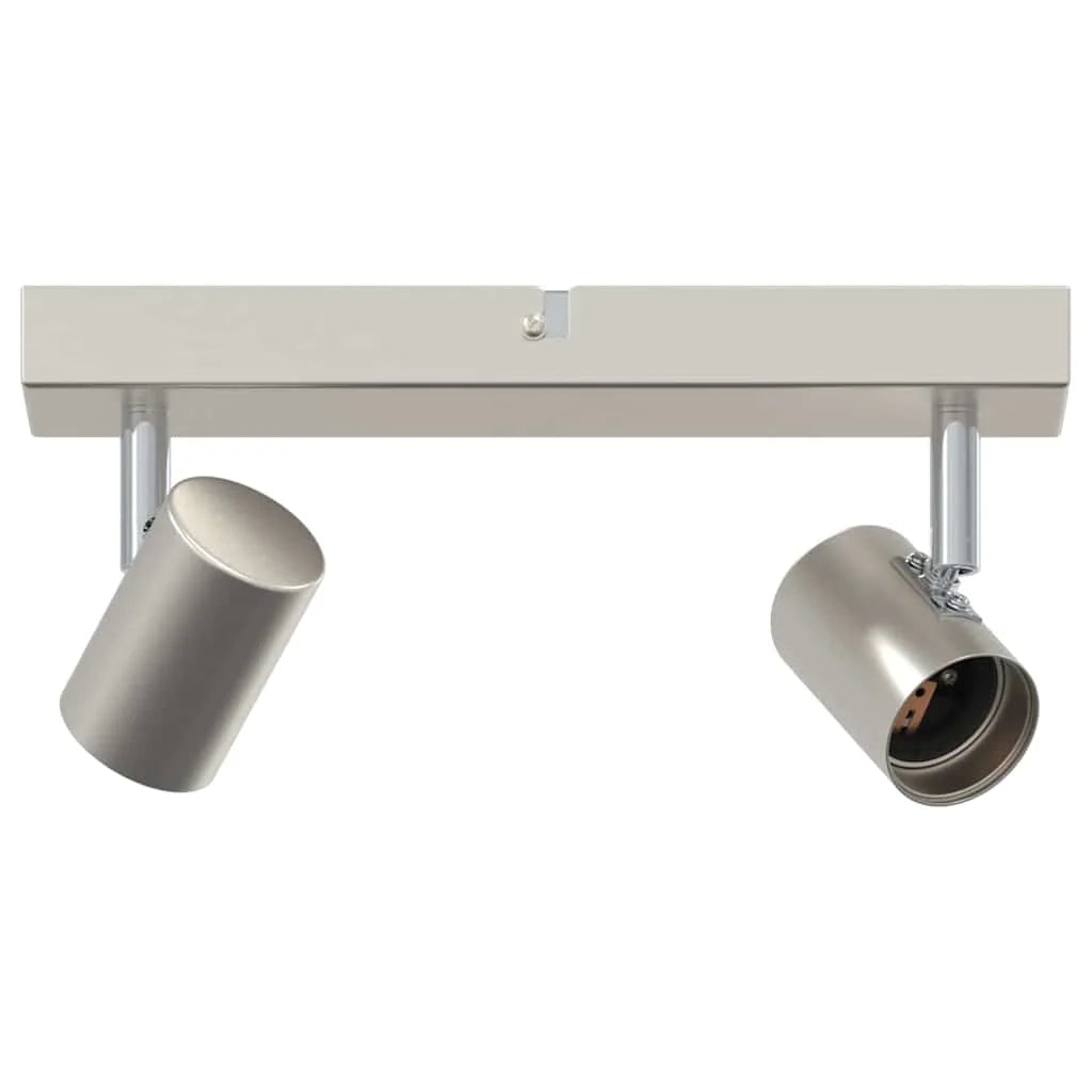 Faretto da soffitto moderno girevole per interni 26 x 6,5 x 11,5 cm finitura metallo nichel opaco 02_0058290