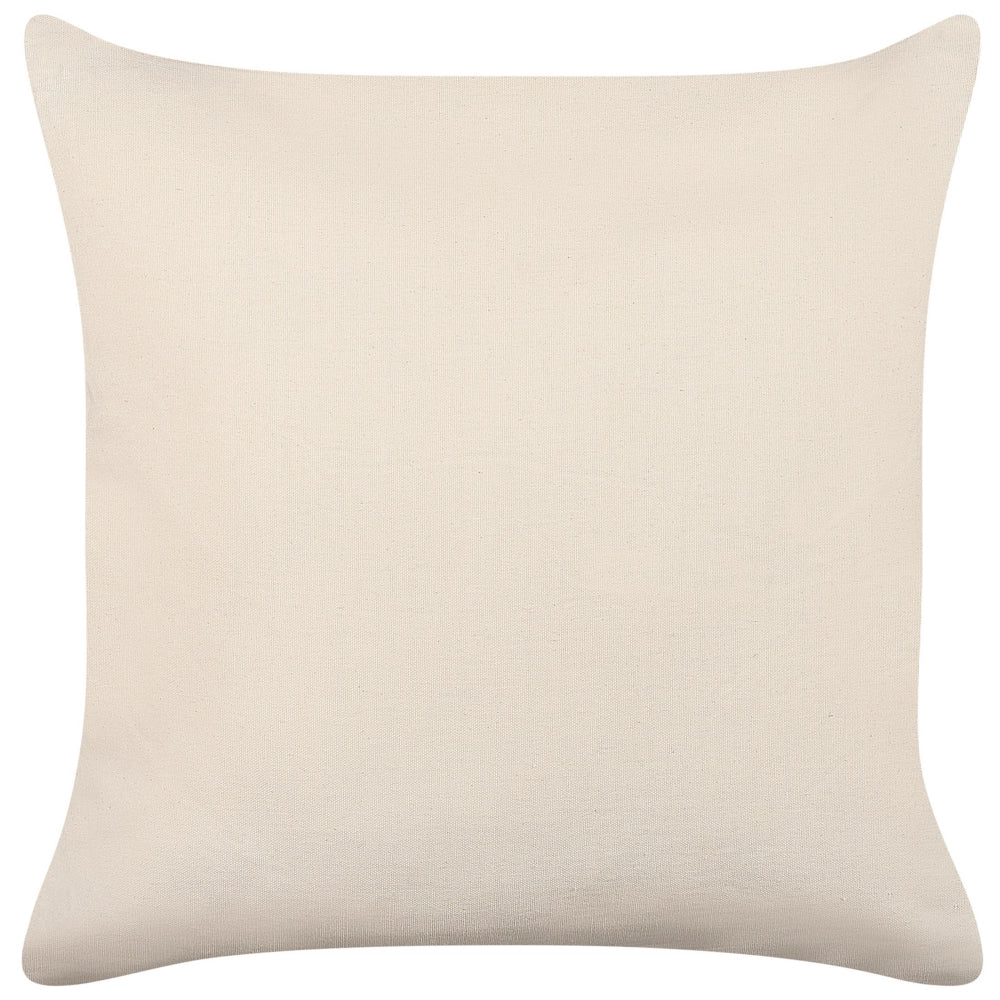 Set di 2 cuscini decorativi beige chiaro 45 x 45 cm motivo geometrico con imbottitura accessori decorativi soggiorno camera da letto