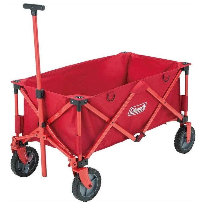 Coleman 2000038421 Carrello da Campeggio Pieghevole con Freno Ruote Capacita' 85 Kg Tessuto Poliestere Telaio Acciaio colore Rosso