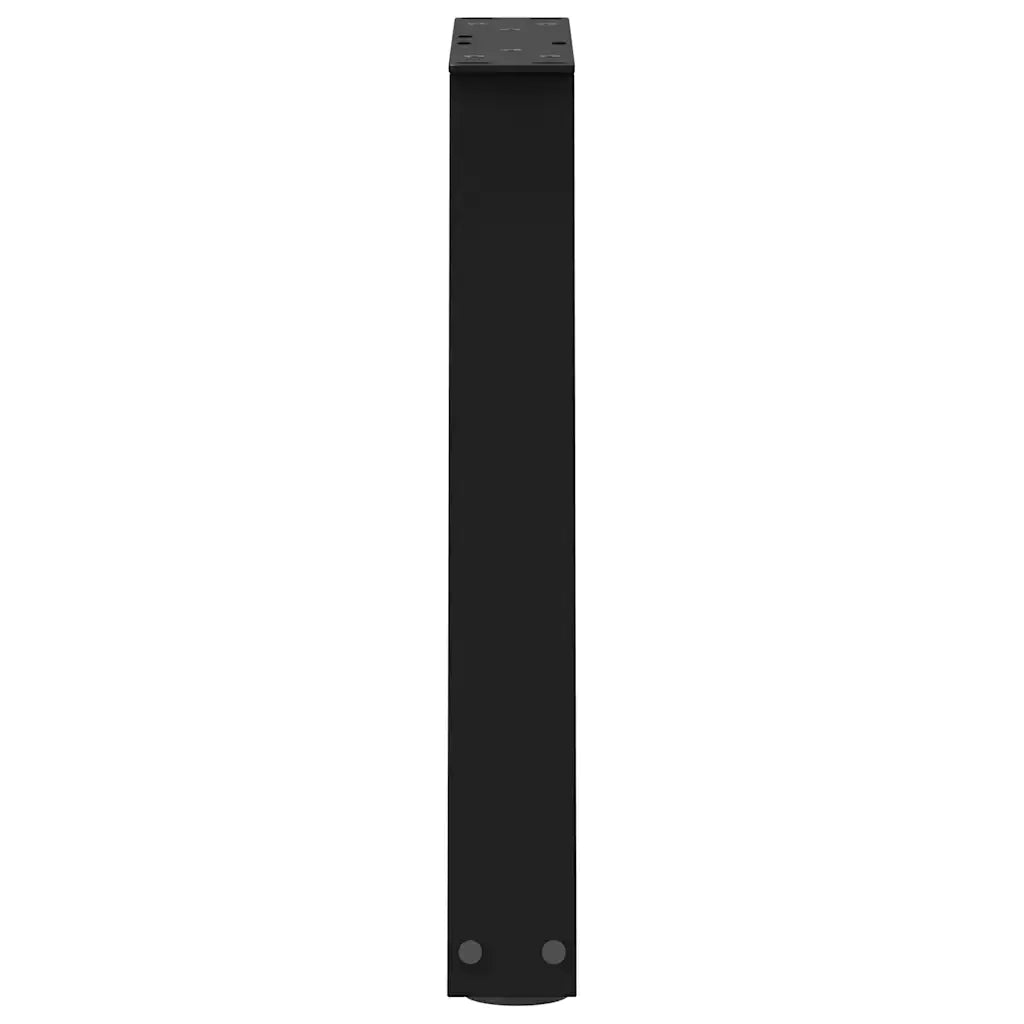Gambe per Tavolino da Caff¨¨ a Forma di V 2 pz | Piede del tavolo Nere 38x(42-43,3) cm Acciaio