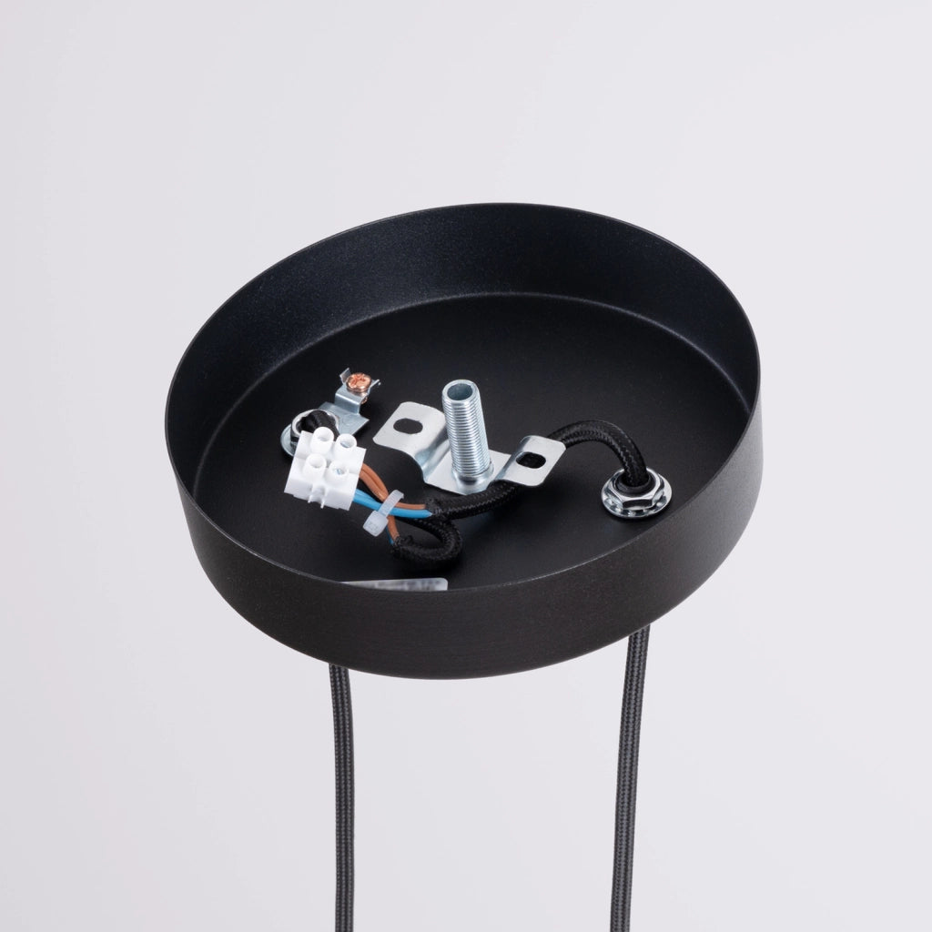 Lampada a sospensione moderna tonda nera 2xG9 ZENTRA Pure Lume