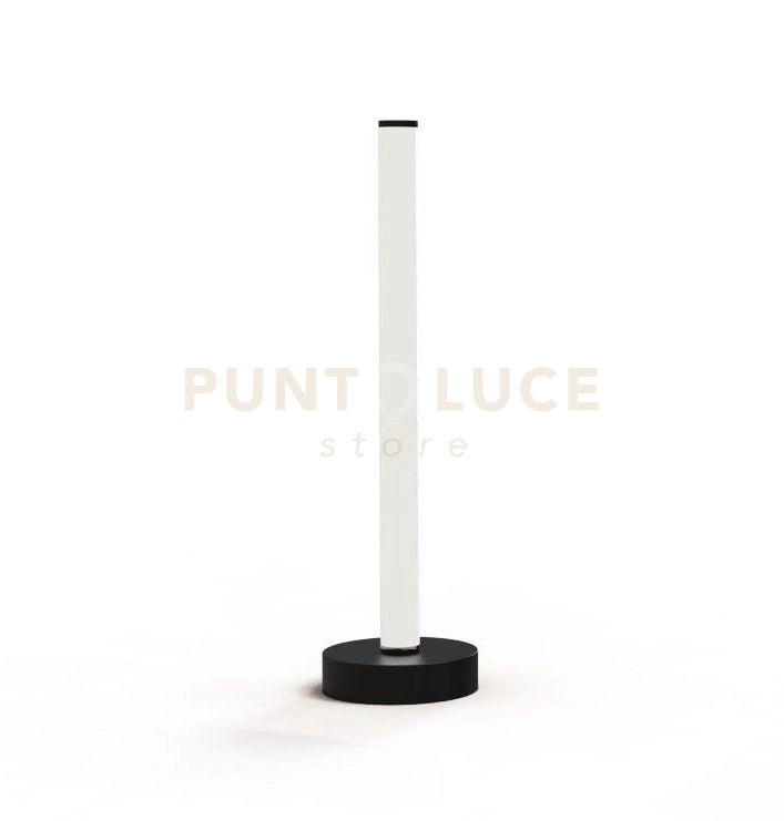 KIRA-L Lampada tavolo a led 3000k 20W struttura nero diffusore bianco