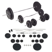 Set Bilanciere e Manubri da 90 kg cod mxl 70017