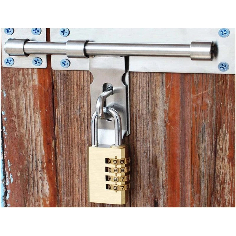 2 Pezzi Lucchetti a Combinazione 4 Cifre Altezza Anello 20mm per Valigia Zaino Armadietto