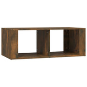 Tavolino da Salotto-Tavolino da soggiorno Rovere Fumo 100x50x36 cm Legno Multistrato
