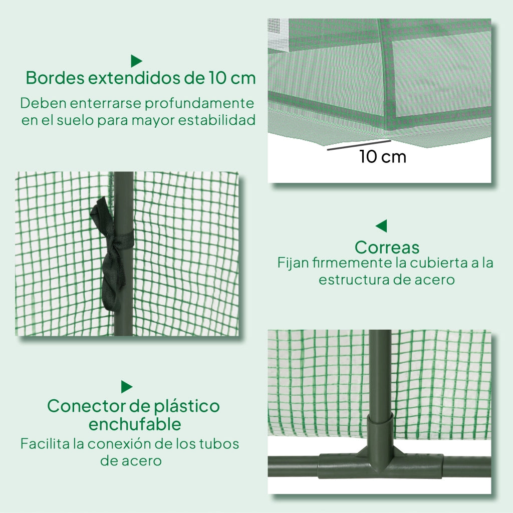 Serra da Giardino ¨C zephmum ¨C Verde Acciaio 200x80x45 cm