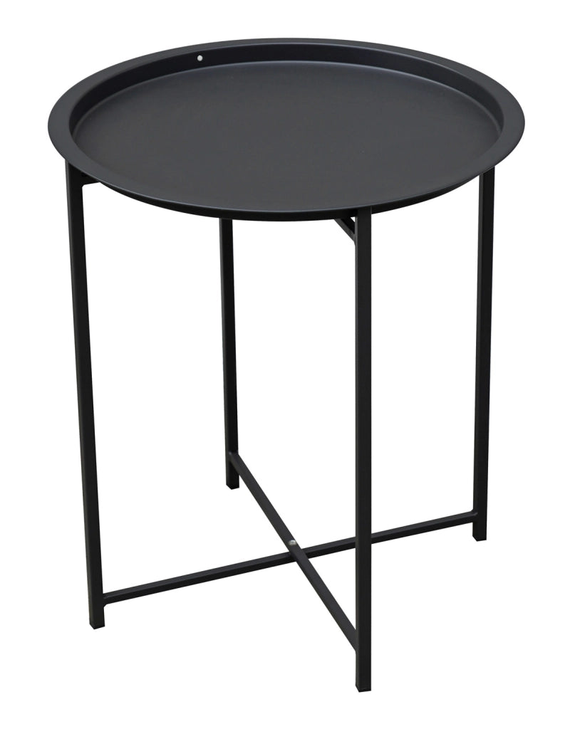 Tavolino In Ferro  Diam 46 X 52 Cm 1 Pz Colore: Antracite