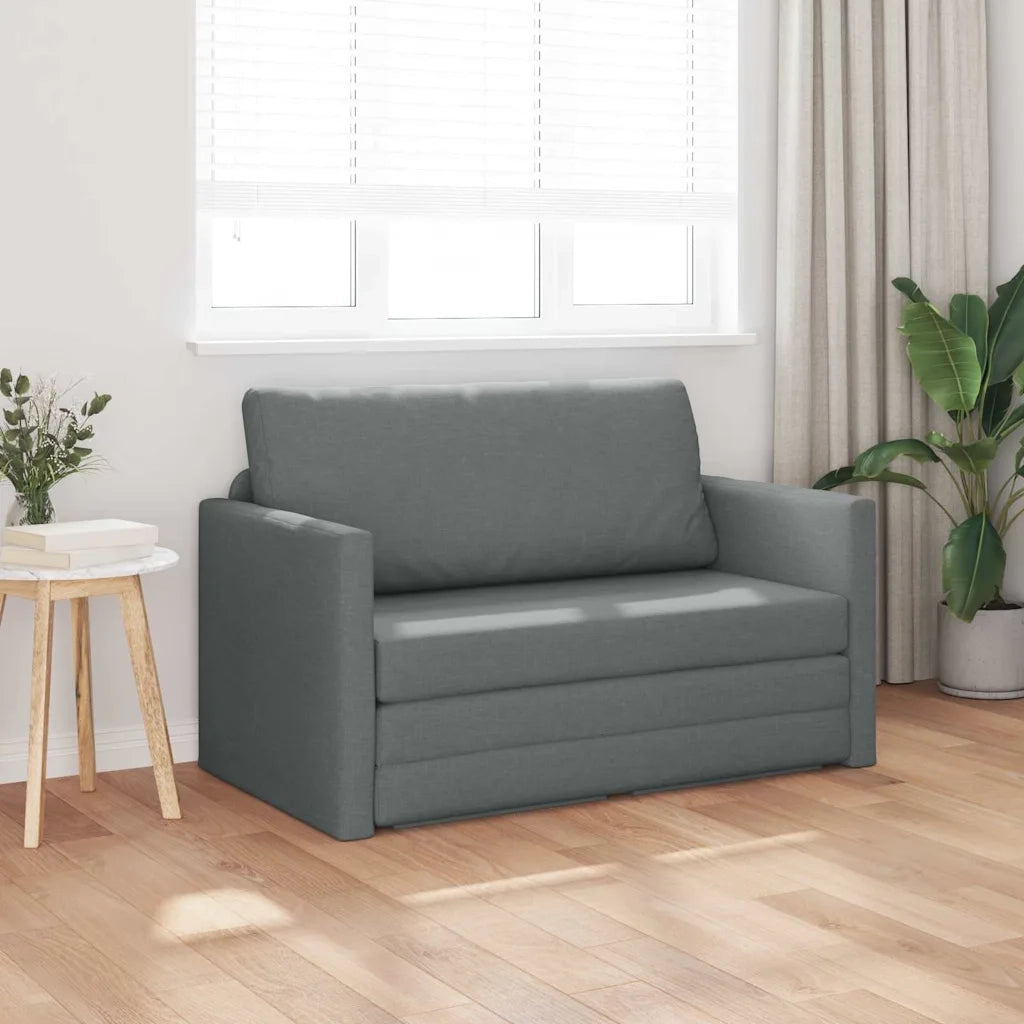 Divano letto 110cm Grigio scuro Tessuto 4106692