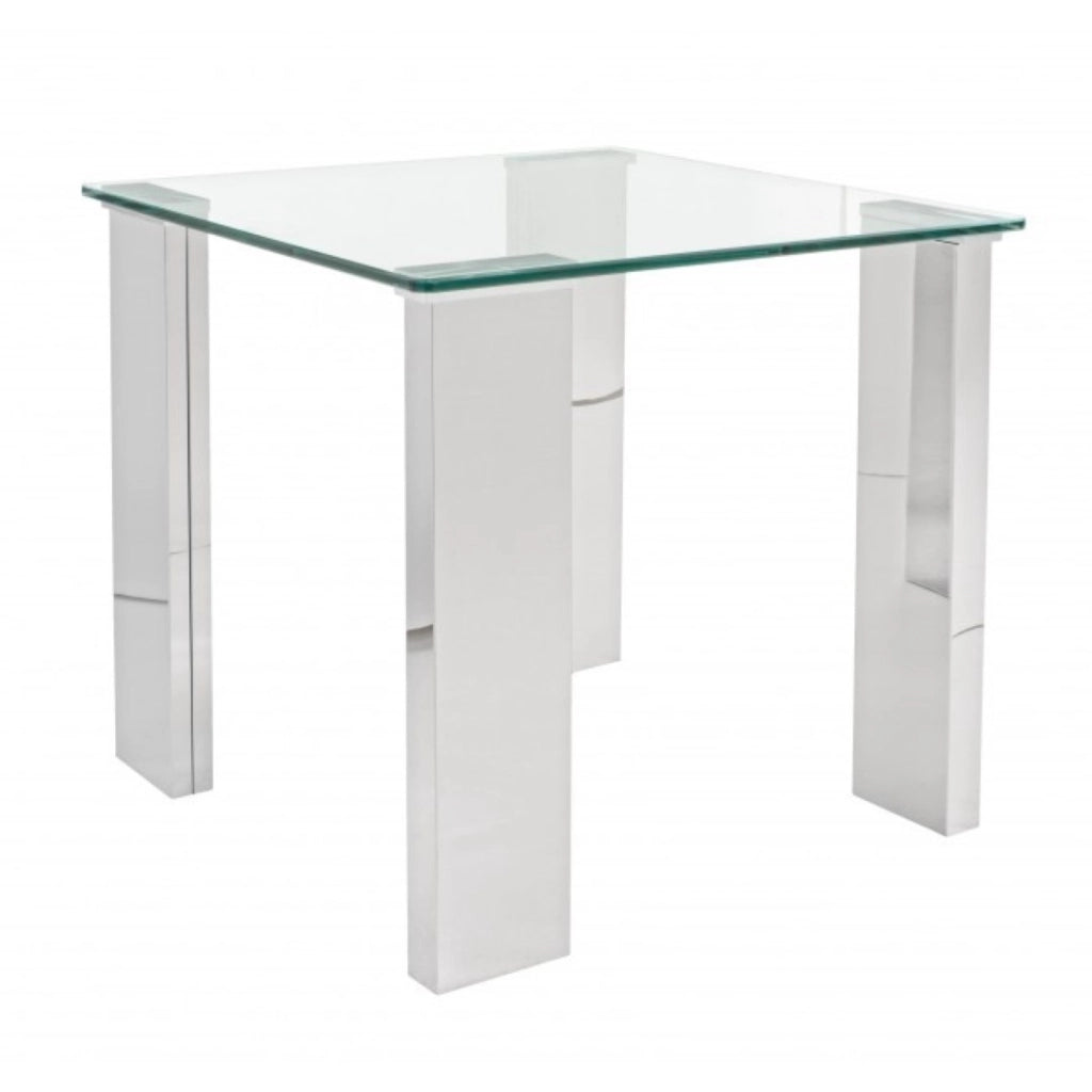 Tavolino Tavolo In Vetro Modello Arley 55X55X 51 Bizzotto - Bizzotto