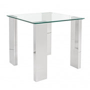 Tavolino Tavolo In Vetro Modello Arley 55X55X 51 Bizzotto - Bizzotto