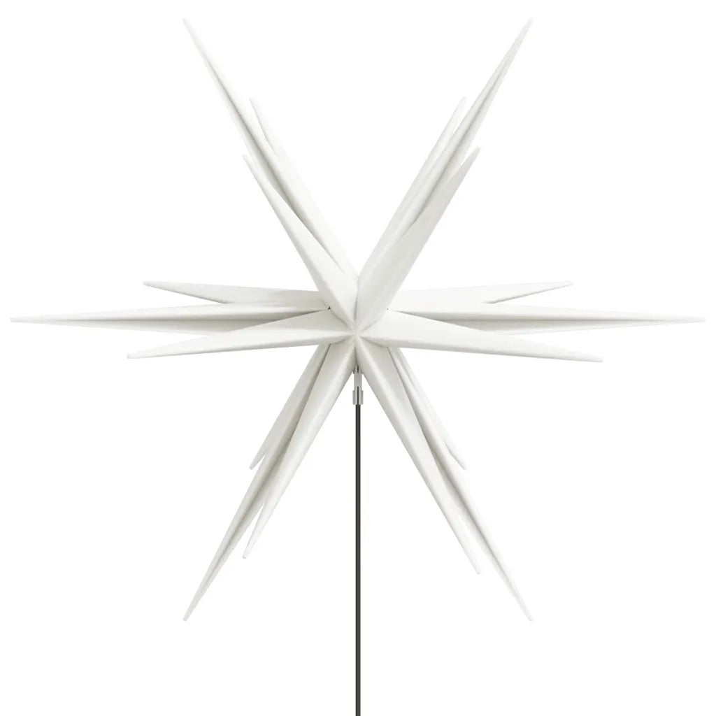 Luci di Natale con Picchi e LED 3 pz Pieghevoli Bianche 35 cm 356200