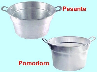 PENTOLE PENTOLA CALDAIA IN ALUMINIO MODELLO POMODORO  70 CM. - LT. 92