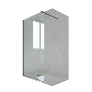 Parete doccia Walk-in da 90 CM H 200 Vetro Trasparente Profilo Antracite in pvc mod. Kolors