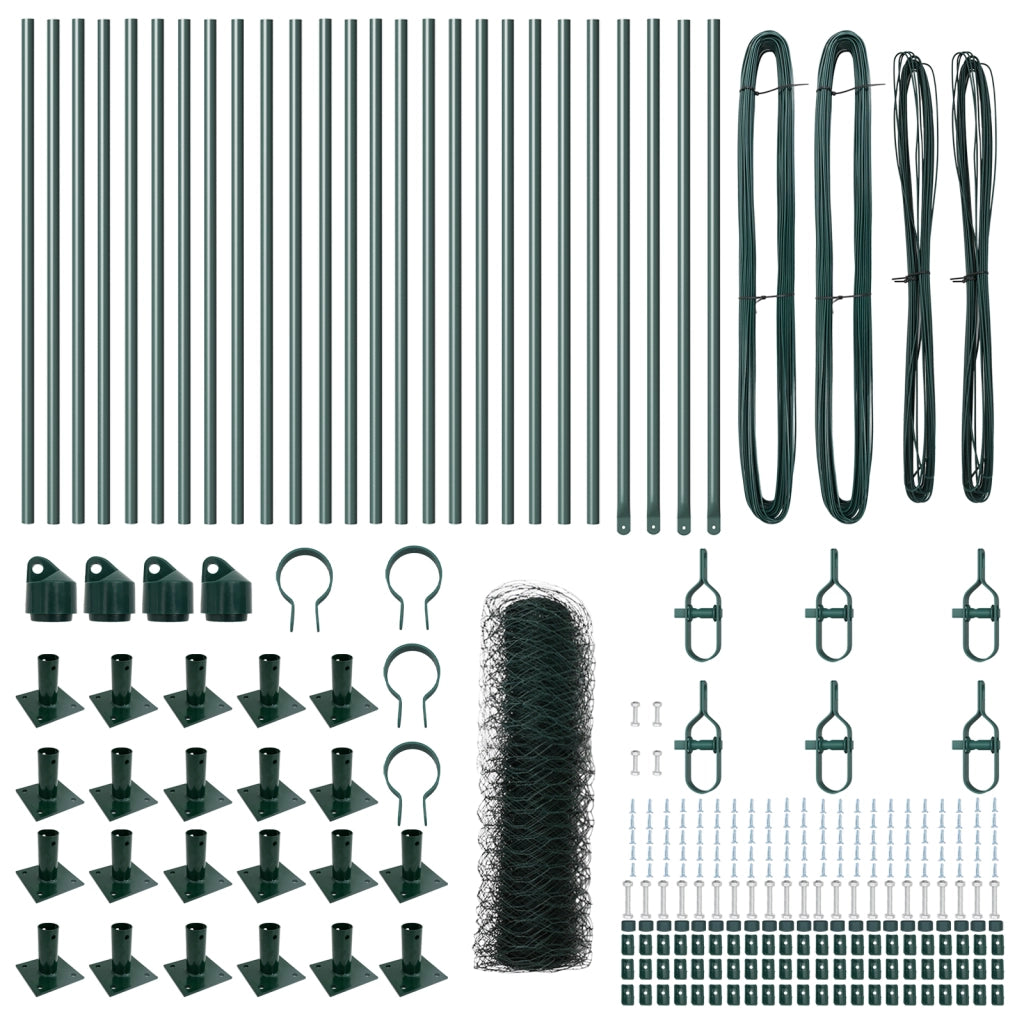 Recinzione Esagonale  Verde 1x50 m Acciaio