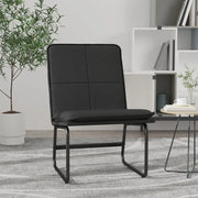 Sedia Lounge Nera 54x75x76 cm in Similpelle 351330