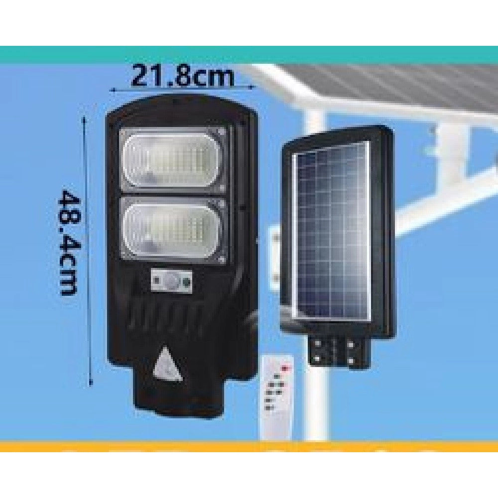 Trade Shop - Lampione Luce Stradale Led Pannello Ricaricabile Solare 100w Telecomando Led-8510 -