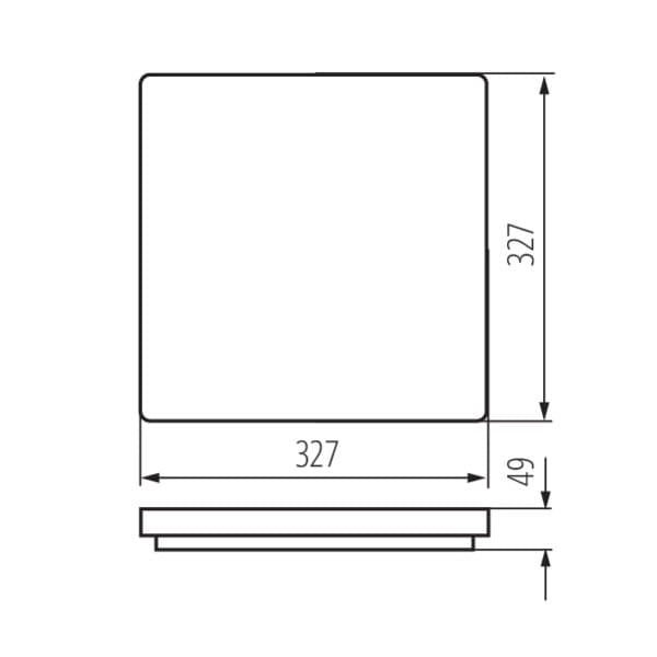 Plafoniera LED Kanlux Varso 33cm 24W 4000K IP54 sensore