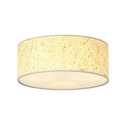 Plafoniera Minimal 3 Luci Drago In Acciaio Bianco E Beige Effetto Sughero