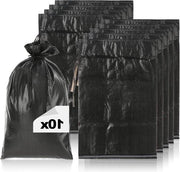 Decine di sacchi di sabbia fino a 20kg - borsa in PP premium con cinturino di fissaggio - sacchetto di stoffa estremamente robusto - borsa di protezione contro inondazioni resistente - nero - 10 pezzi