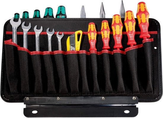 Tavolo da lavoro 2-in-1 con 25 fessure per strumenti per attrezzo da tasca - Duraturo e Robusto 43 x 24 x 3 cm