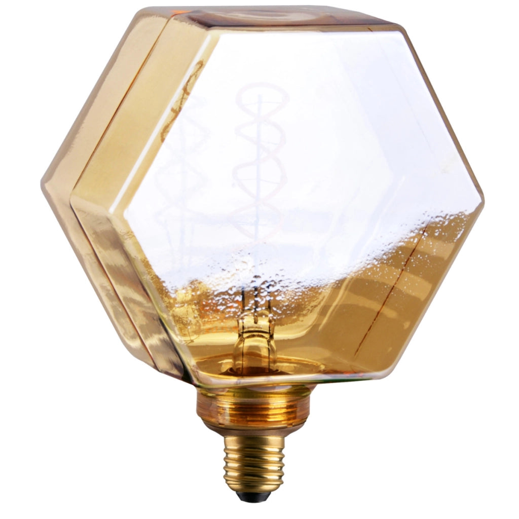 Lampadina LED Filament ambra E27 4W 260lm 1800K Polux