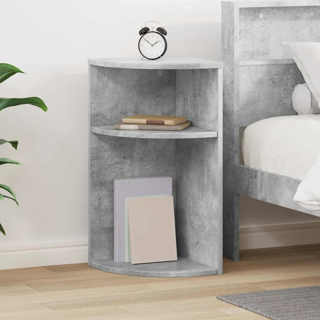 Tavolino Grigio cemento 29,6 x 29,6 x 60 cm Legno multistrato 891123