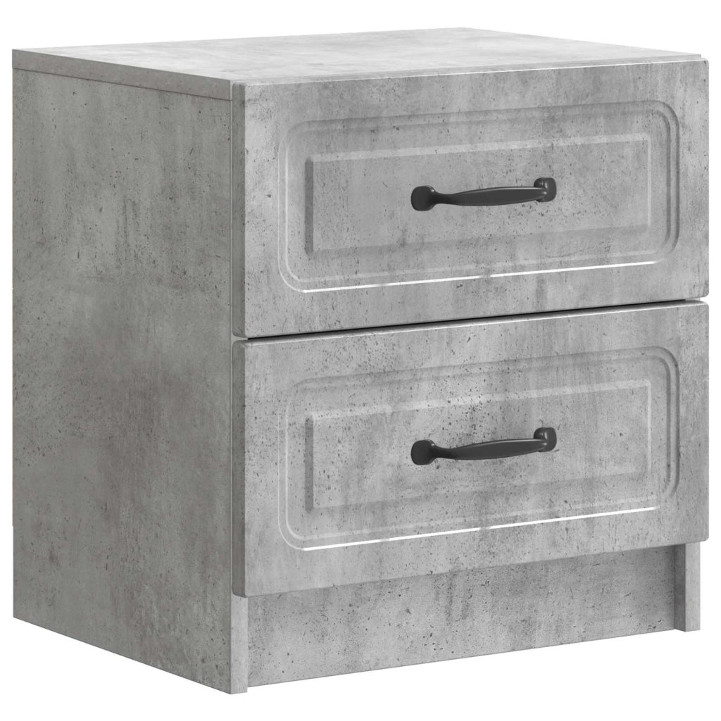 Armadio da Notte 2 pcs Grigio Cemento 43 x 34,5 x 44,5 cm 895682