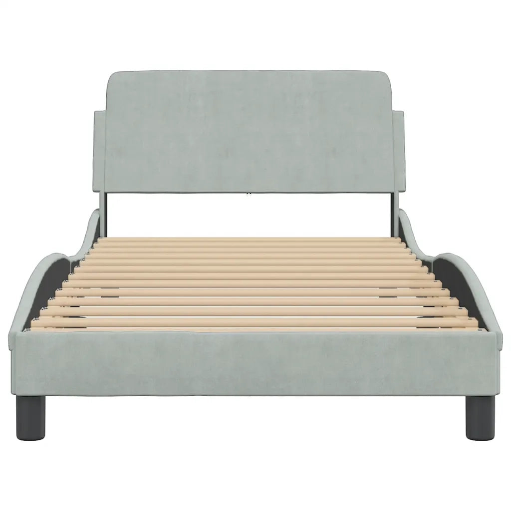 Giroletto Dover Grigio Chiaro 100x203 cm in Velluto 373274