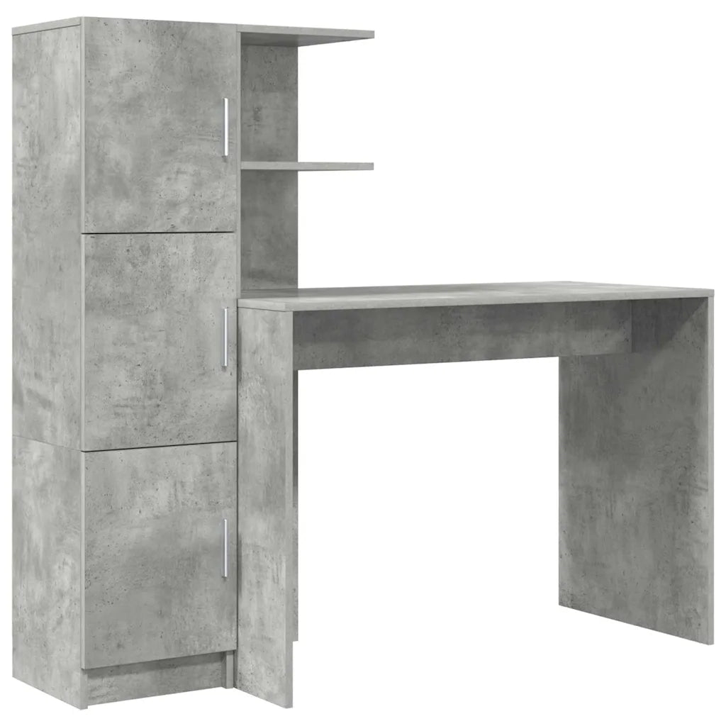 Scrivania 2 pcs Grigio cemento 3337292