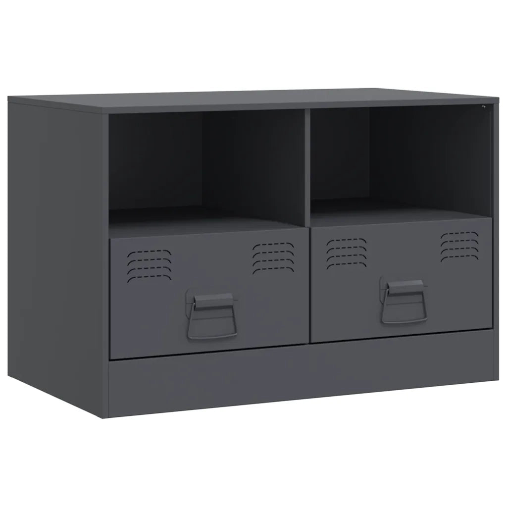 Mobile TV-Credenza TV-Console TV Antracite 67x39x44 cm in Acciaio 874658