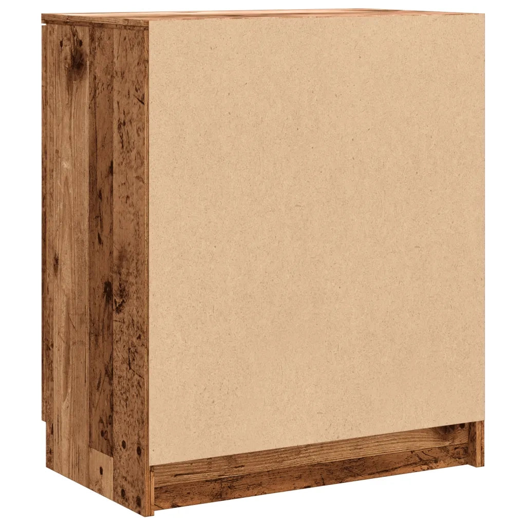 Scarpiera-Scaffale per scarpe Legno Antico 59x35x70 cm in Truciolato