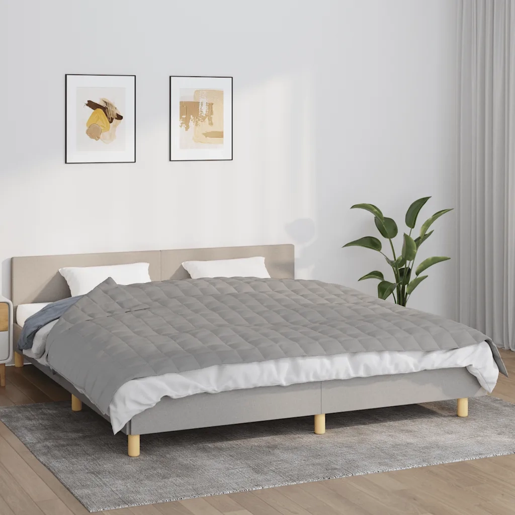 Coperta Ponderata Grigia 155x220 cm 11 kg Tessuto 350723