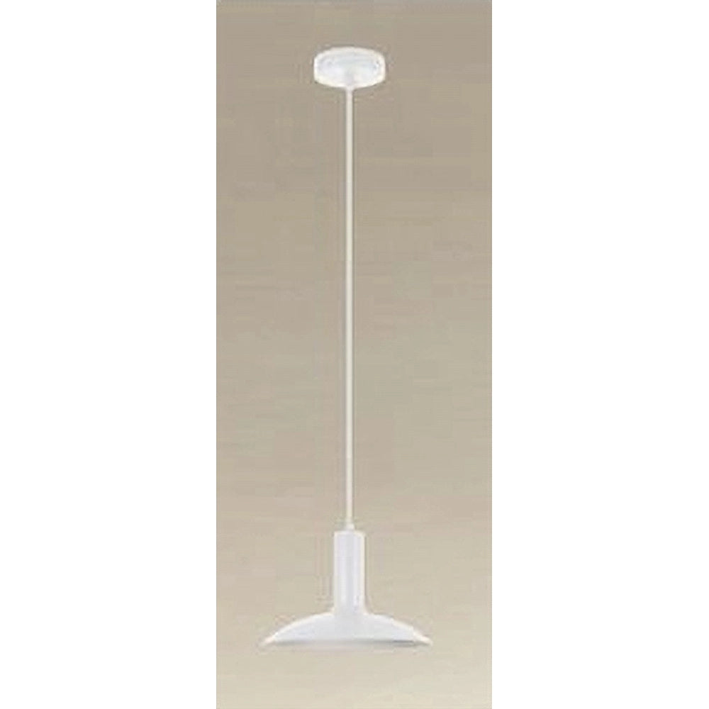 Trade Shop - Lampadario A Sospensione Moderno Con Paralume Semisfera In Ferro Bianco E27 33788 -