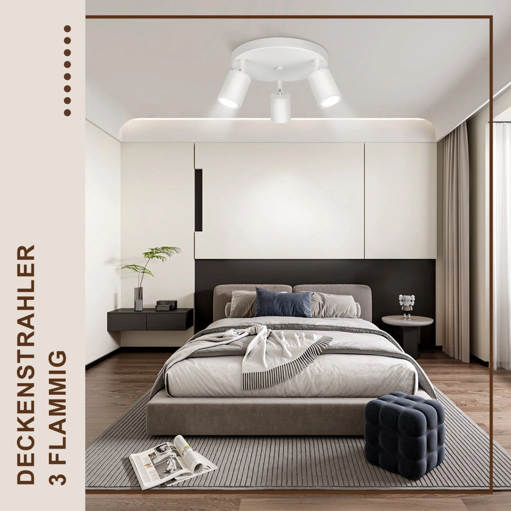 ZMH Faretto da soffitto LED rotondi GU10 moderni per soggiorno camera letto
