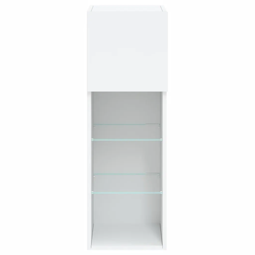 Mobile TV con Luci LED Bianco 30,5x30x90 cm 837001