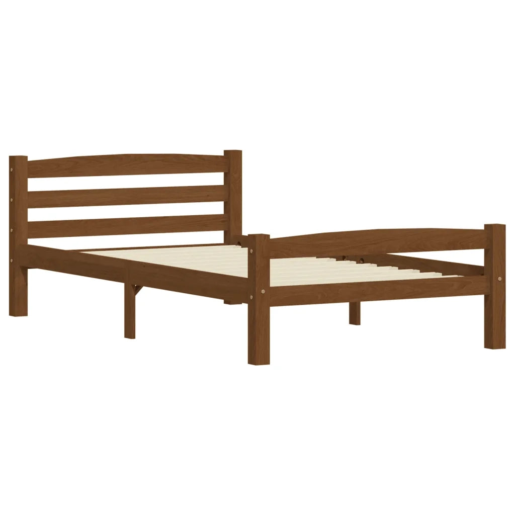Giroletto senza Materaso Ambrato in Legno di Pino 100x200cm 322076