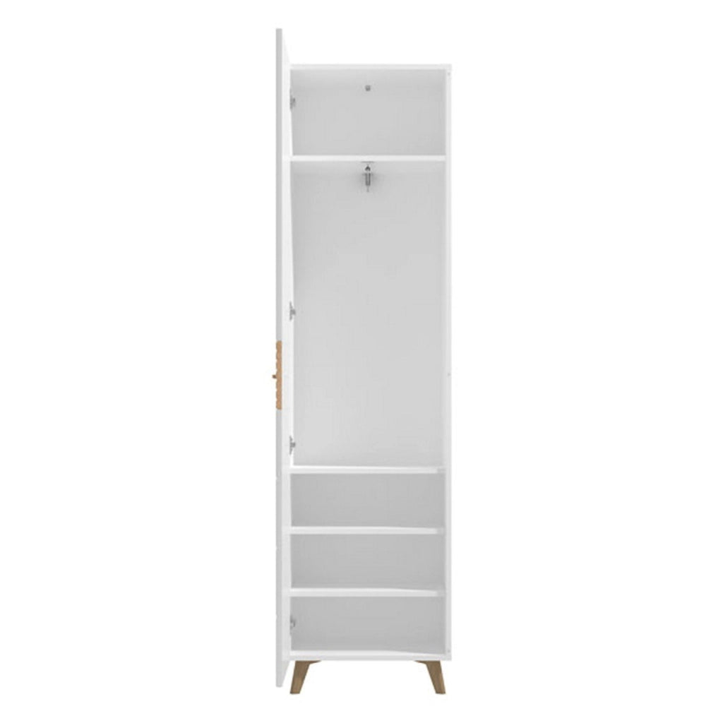 Montagna, Guardaroba 1 Anta Appendiabiti, Bianco