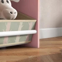 Scaffale Portagiochi per Bambini con Ripiani e Cassetti Rimovibili, Rosa