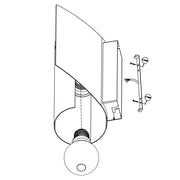 Applique Moderna Falicetto Acciaio Nero 1 Luce E27