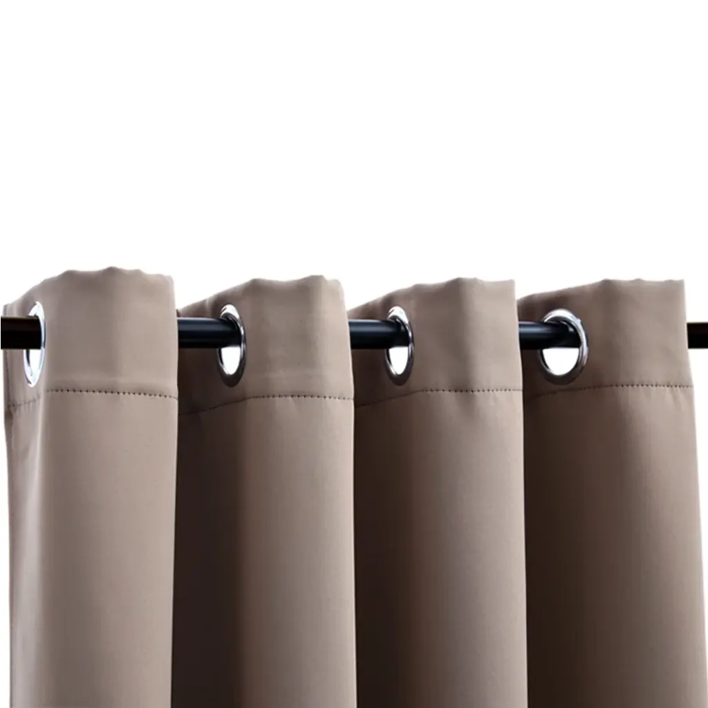 Tenda Oscurante con Anelli in Metallo Grigio Talpa 290x245 cm cod mxl 71072