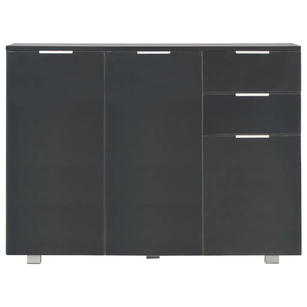 Credenza Nero Lucido 107x35x80,5 cm